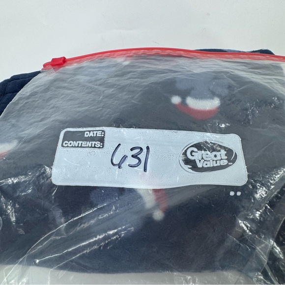 Lucky Brand Navy Pajama Pants with Santa Hat Design - Picture 8 of 8